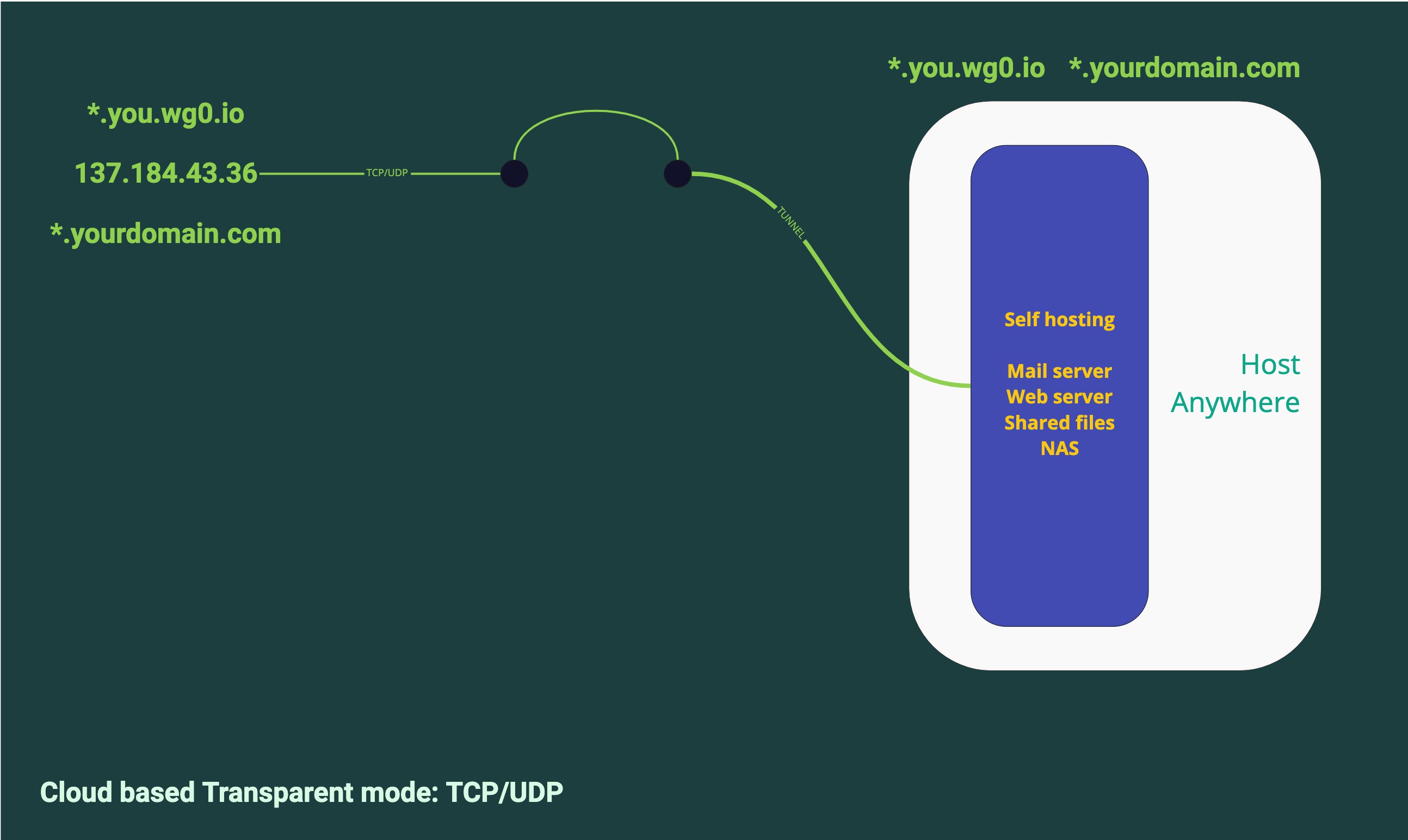 TRANSPARENT MODE - ONE PUBLIC IP - ONE PRIVATE IP ON PREMISE